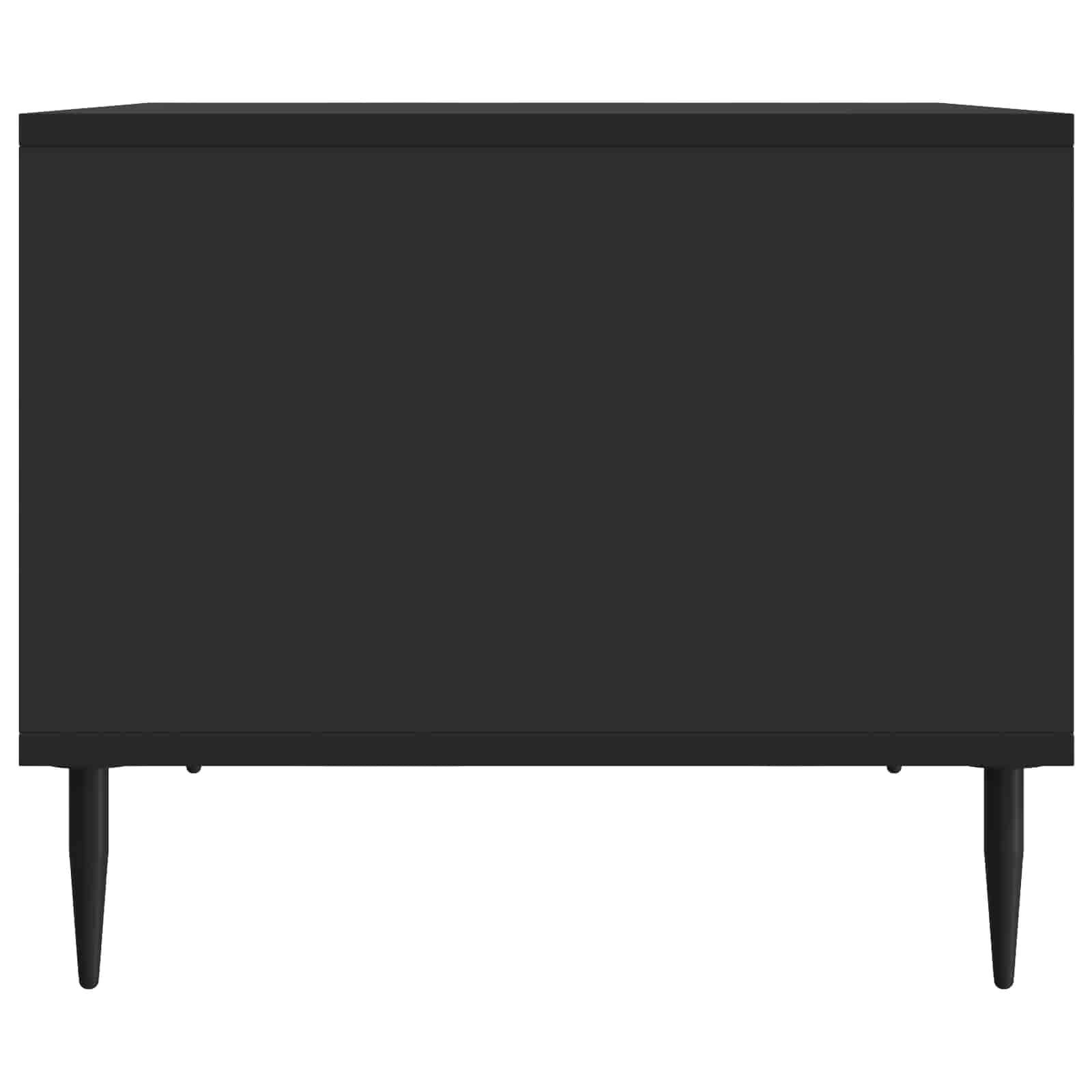 Salontafel Zwart 90 x 50 x 40 cm Bewerkt hout