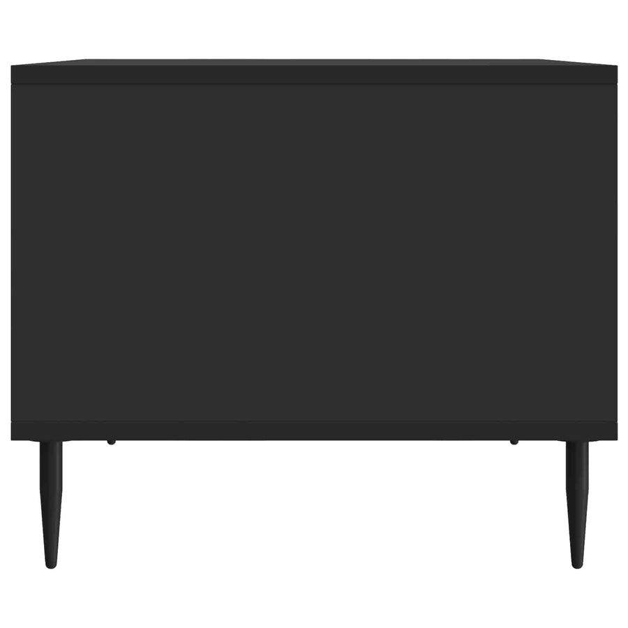 Salontafel Zwart 90 x 50 x 40 cm Bewerkt hout