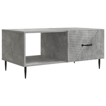 Salontafel Betongrijs 90 x 50 x 40 cm Bewerkt hout