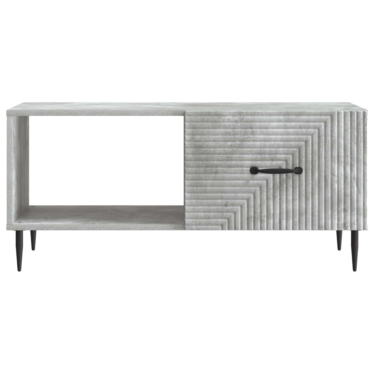 Salontafel Betongrijs 90 x 50 x 40 cm Bewerkt hout