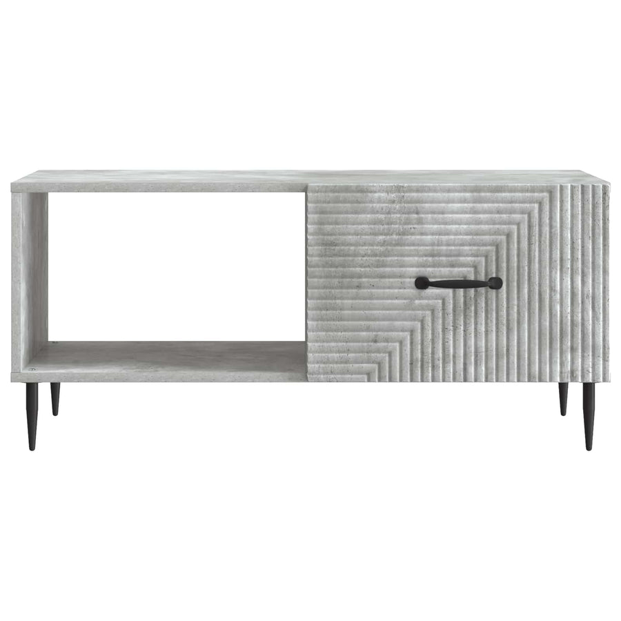 Salontafel Betongrijs 90 x 50 x 40 cm Bewerkt hout