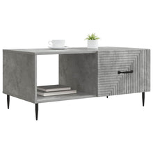 Salontafel Betongrijs 90 x 50 x 40 cm Bewerkt hout