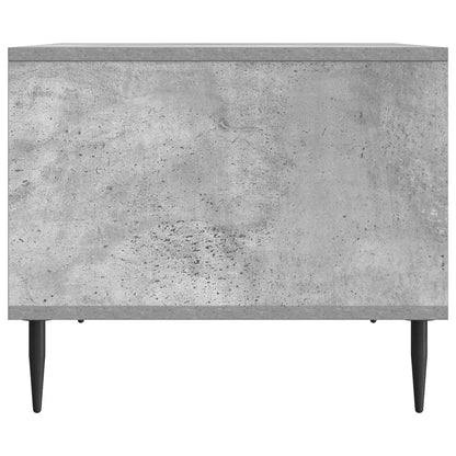 Salontafel Betongrijs 90 x 50 x 40 cm Bewerkt hout