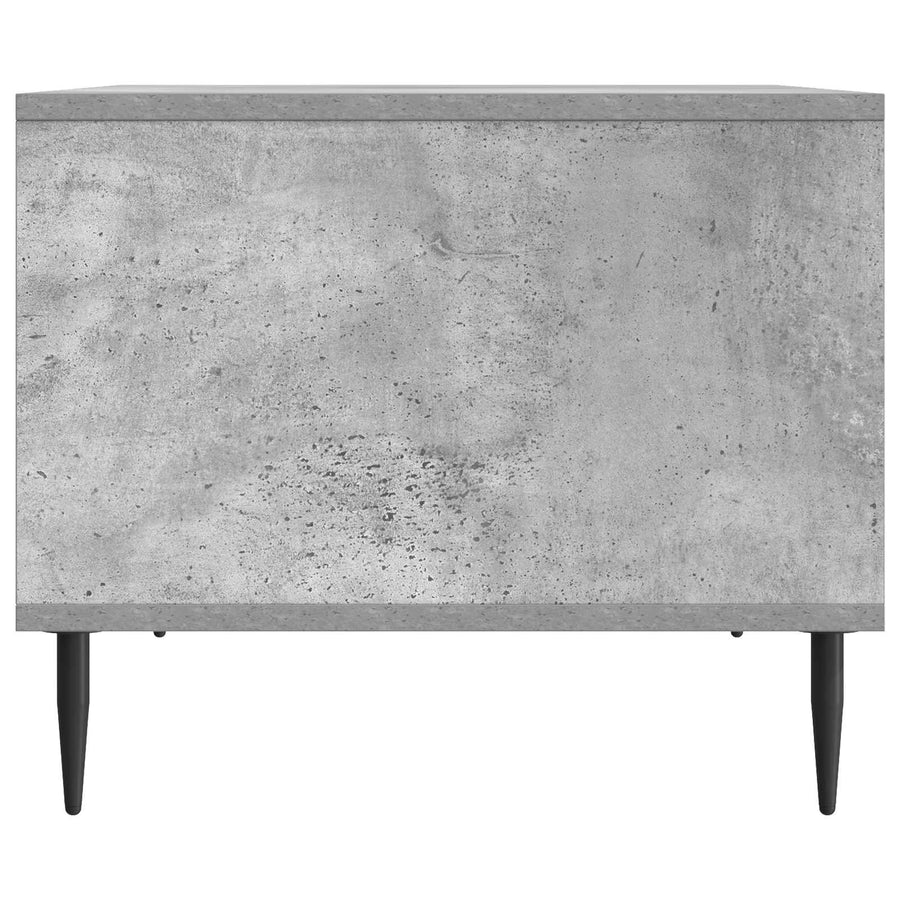 Salontafel Betongrijs 90 x 50 x 40 cm Bewerkt hout