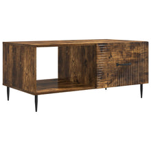 Salontafel Gerookt eiken 90 x 50 x 40 cm Bewerkt hout