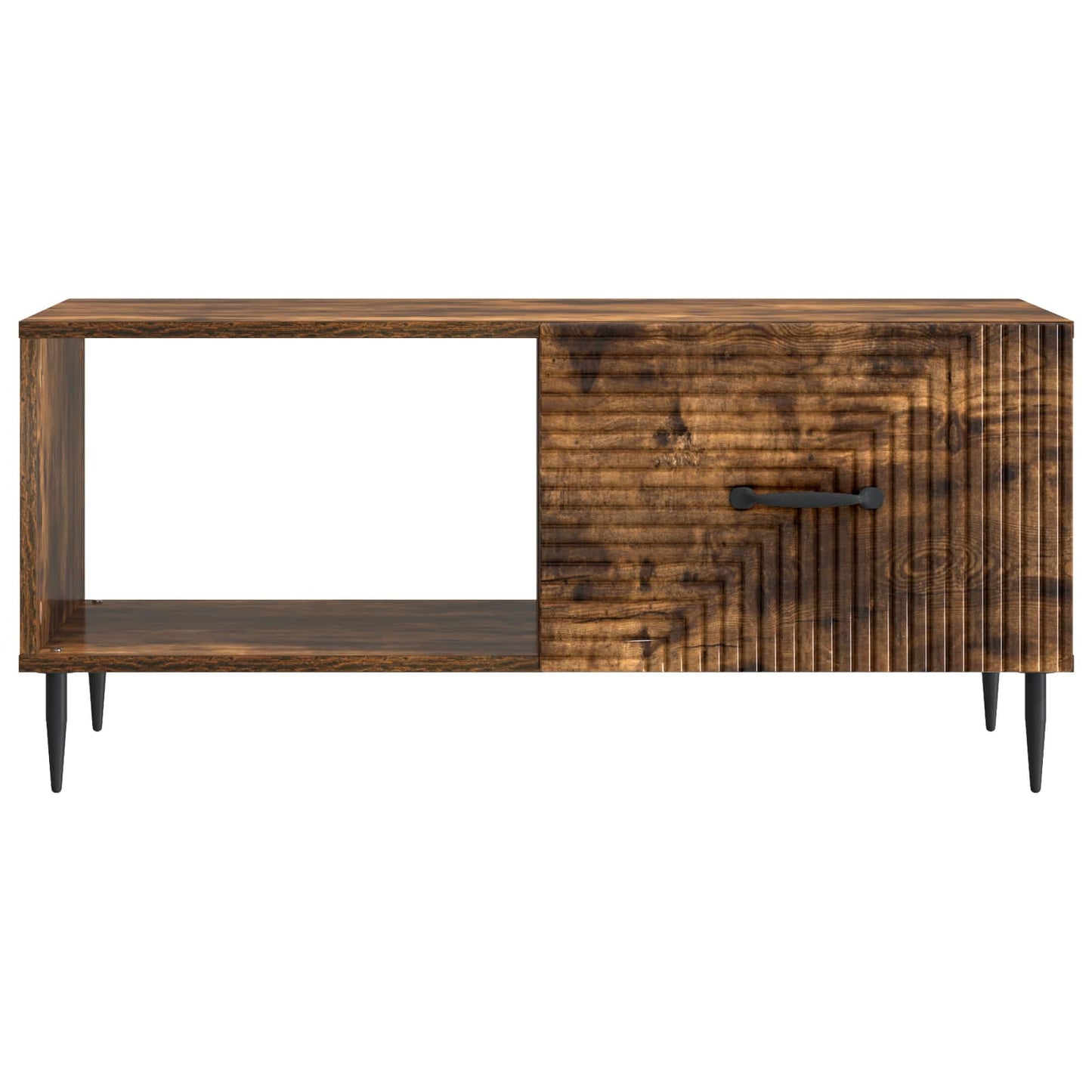 Salontafel Gerookt eiken 90 x 50 x 40 cm Bewerkt hout