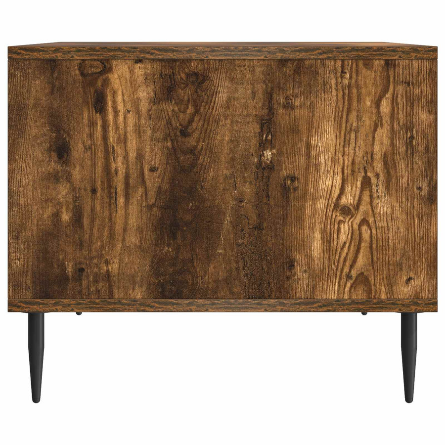 Salontafel Gerookt eiken 90 x 50 x 40 cm Bewerkt hout