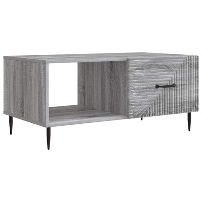 Salontafel Grijs sonoma 90 x 50 x 40 cm Bewerkt hout