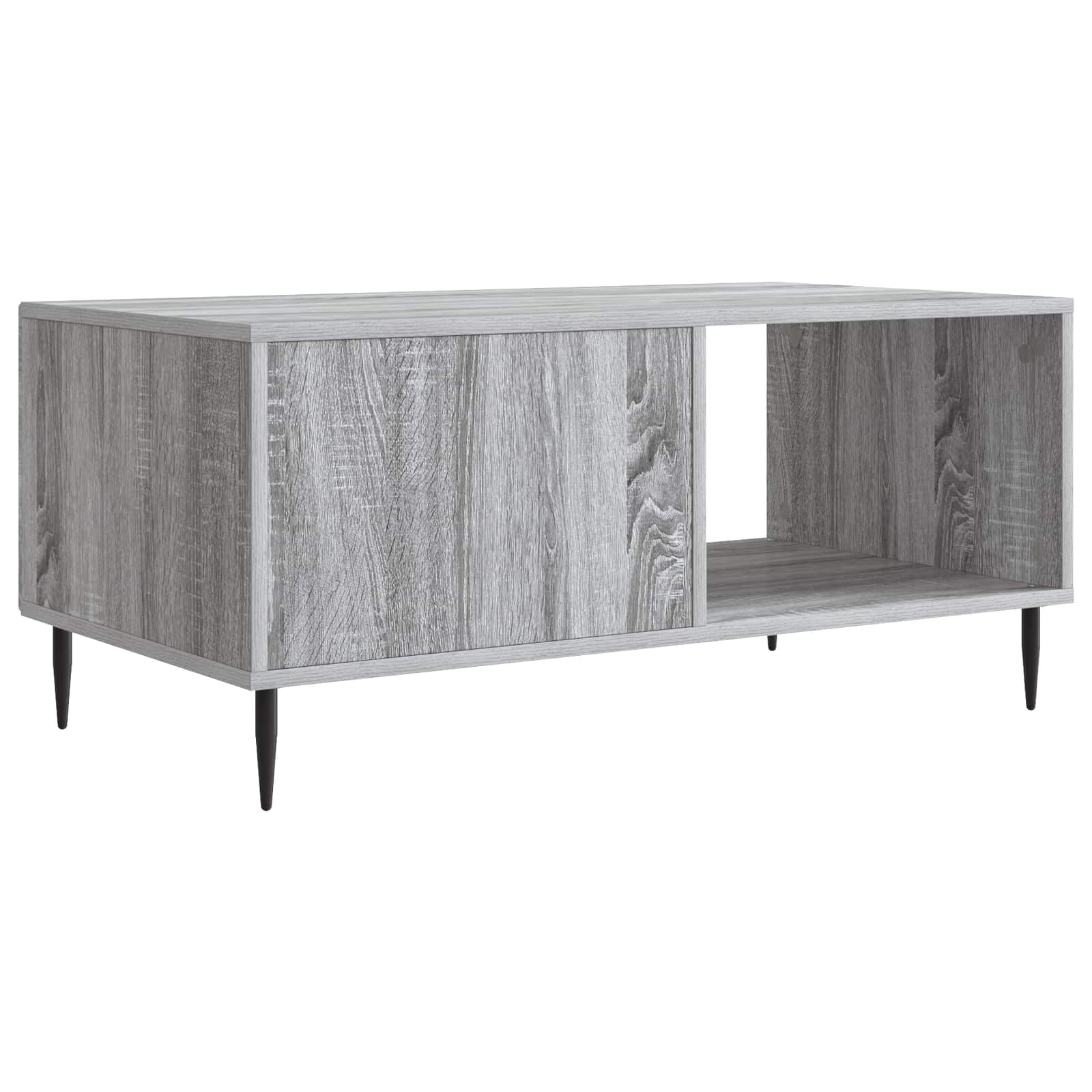 Salontafel Grijs sonoma 90 x 50 x 40 cm Bewerkt hout
