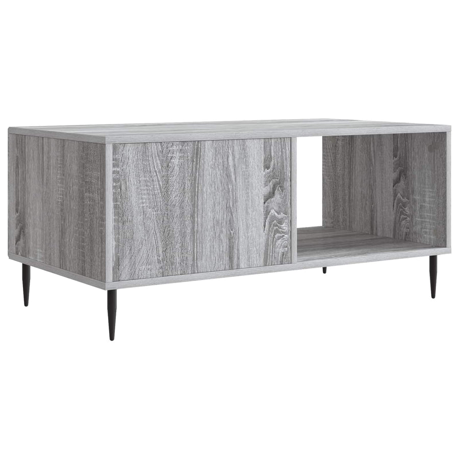Salontafel Grijs sonoma 90 x 50 x 40 cm Bewerkt hout