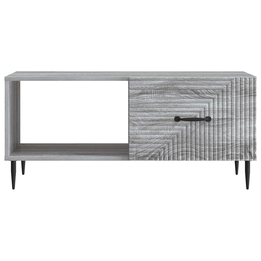 Salontafel Grijs sonoma 90 x 50 x 40 cm Bewerkt hout