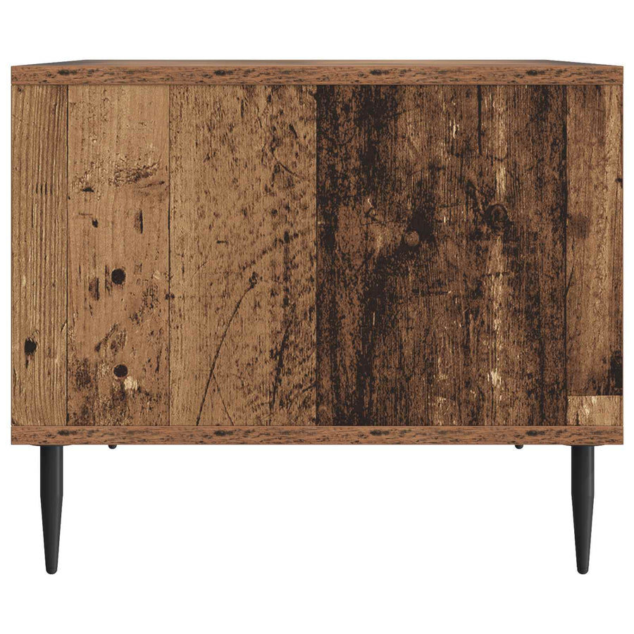 Salontafel Oud hout 90 x 50 x 40 cm Bewerkt hout