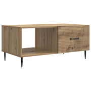 Salontafel eiken 90x50x40 cm bewerkt hout