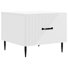 Salontafel met lade Wit 49 x 50 x 40 cm Bewerkt hout