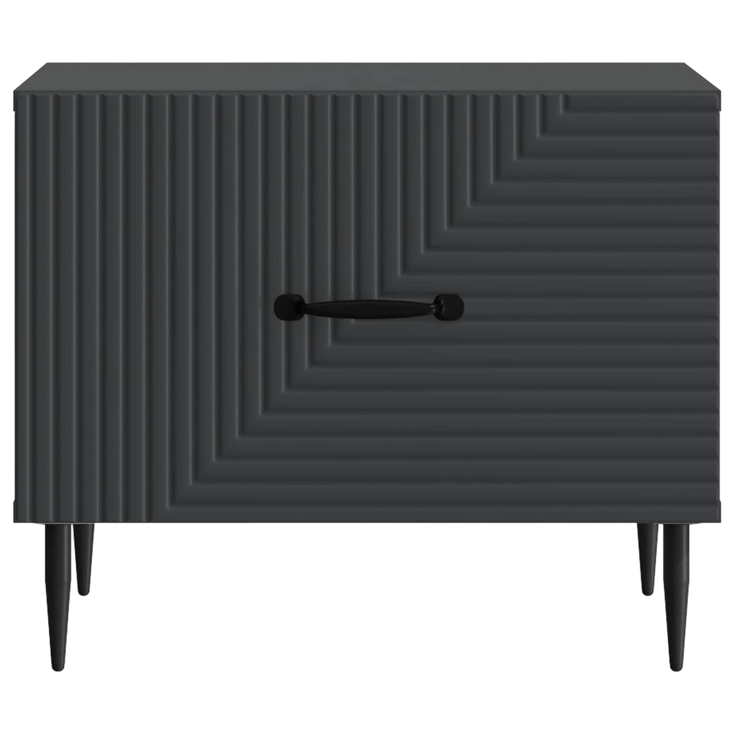Salontafel met lade Zwart 49 x 50 x 40 cm Bewerkt hout