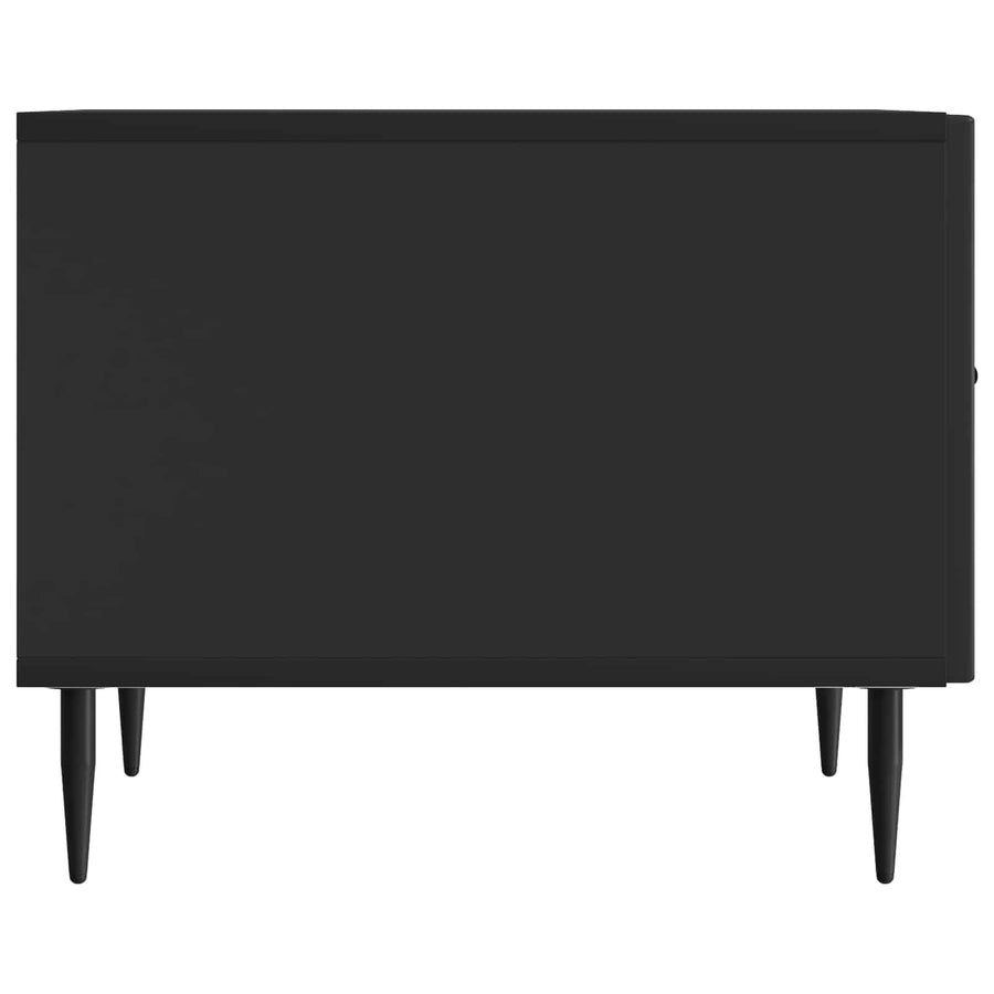 Salontafel met lade Zwart 49 x 50 x 40 cm Bewerkt hout