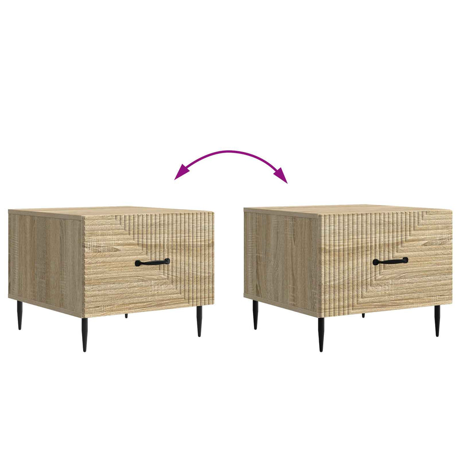 Salontafel met lade Sonoma Eiken 49 x 50 x 40 cm Bewerkt hout
