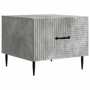 Salontafel 49x50x40 cm betongrijs bewerkt hout