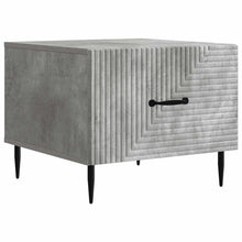 Salontafel met lade Betongrijs 49 x 50 x 40 cm Bewerkt hout