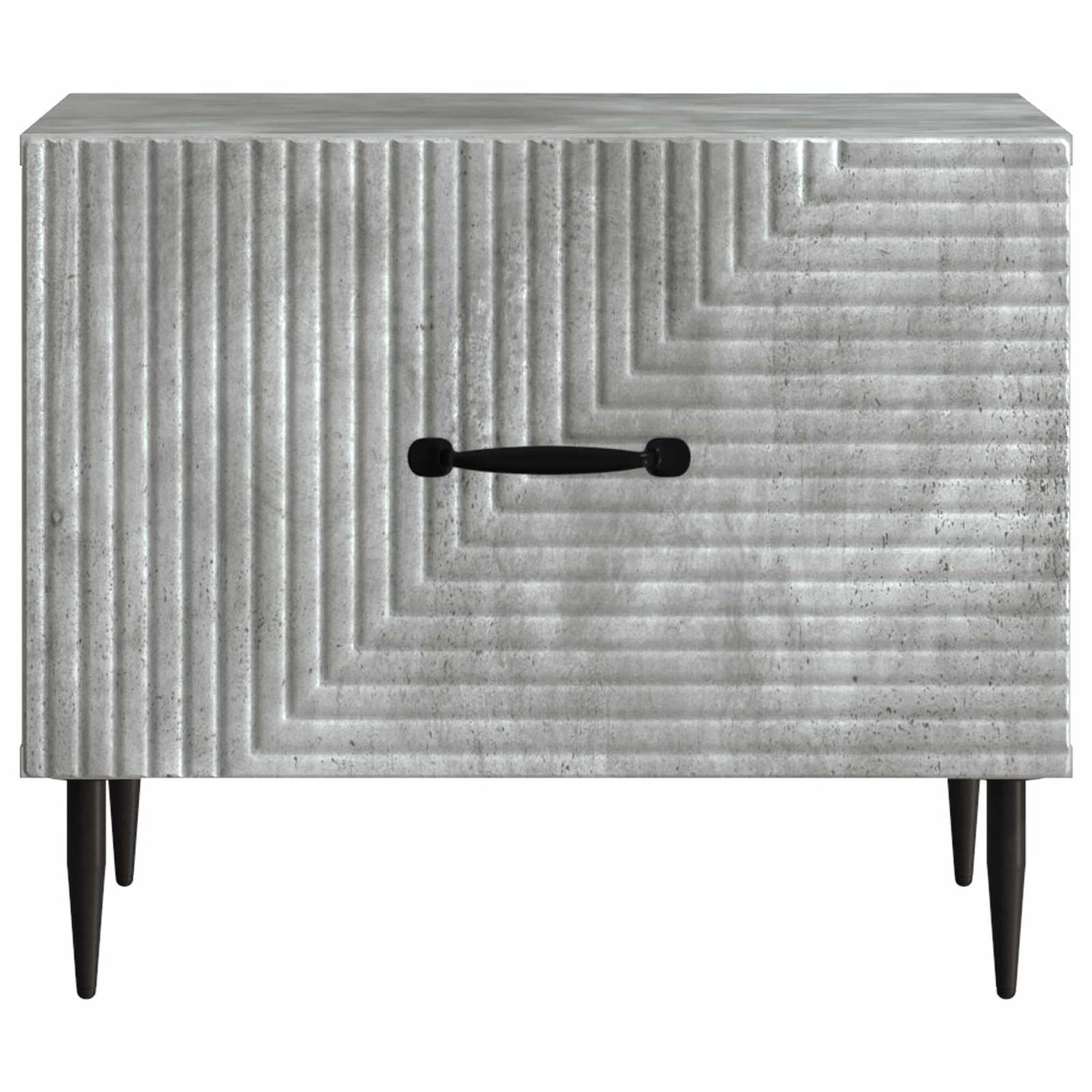 Salontafel met lade Betongrijs 49 x 50 x 40 cm Bewerkt hout