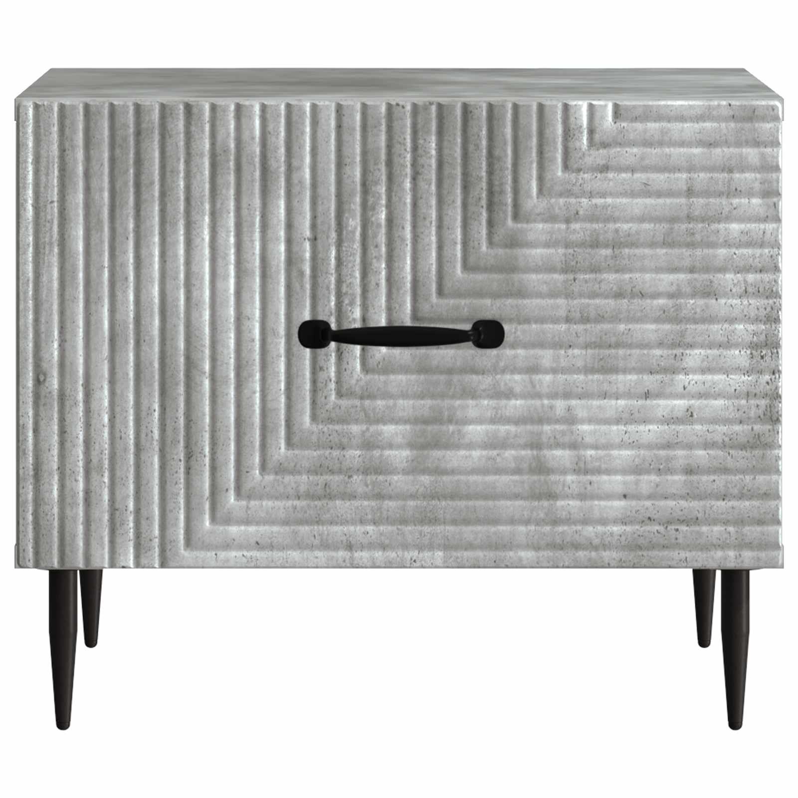 Salontafel met lade Betongrijs 49 x 50 x 40 cm Bewerkt hout