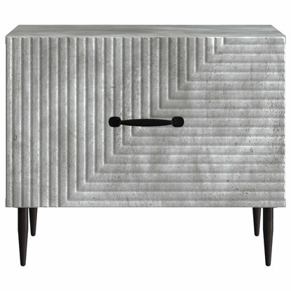 Salontafel met lade Betongrijs 49 x 50 x 40 cm Bewerkt hout