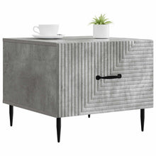 Salontafel met lade Betongrijs 49 x 50 x 40 cm Bewerkt hout