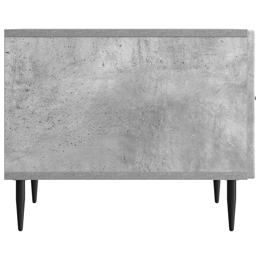 Salontafel met lade Betongrijs 49 x 50 x 40 cm Bewerkt hout