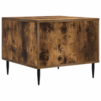 Salontafel met lade Gerookt eiken 49 x 50 x 40 cm Bewerkt hout