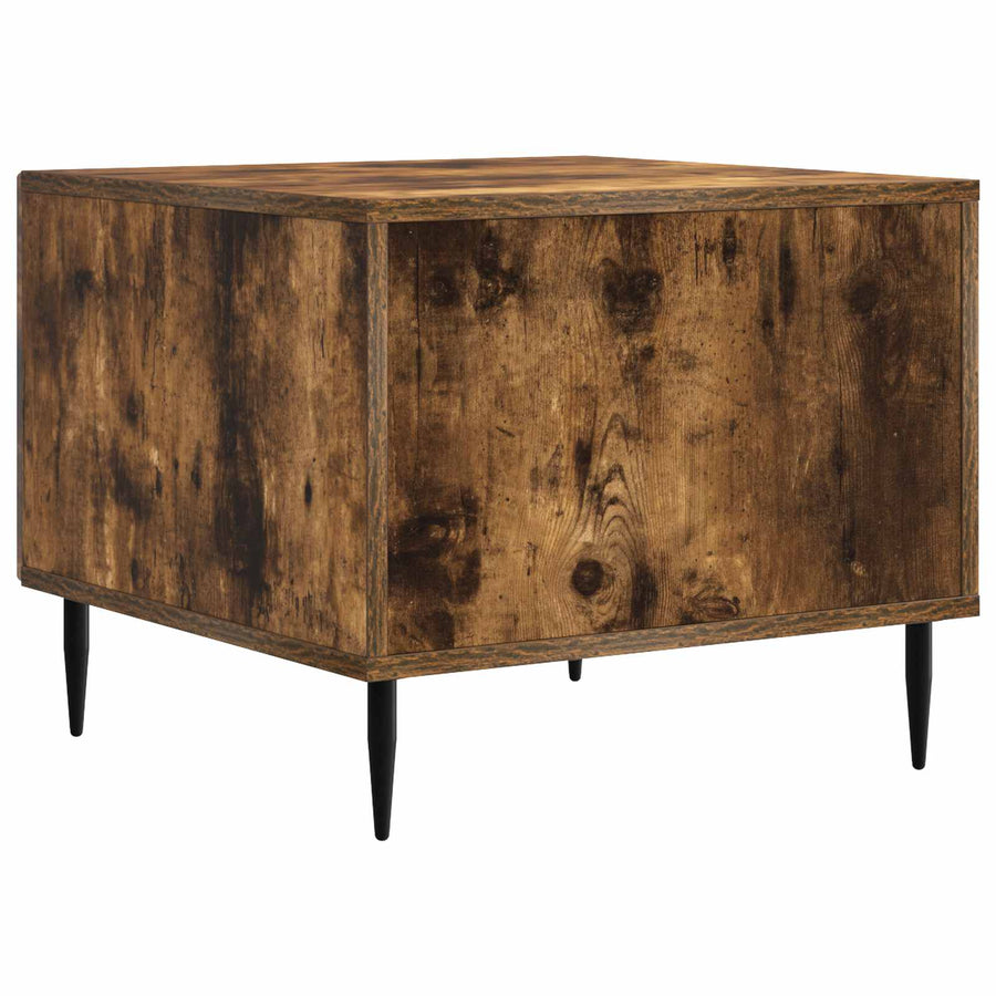 Salontafel met lade Gerookt eiken 49 x 50 x 40 cm Bewerkt hout
