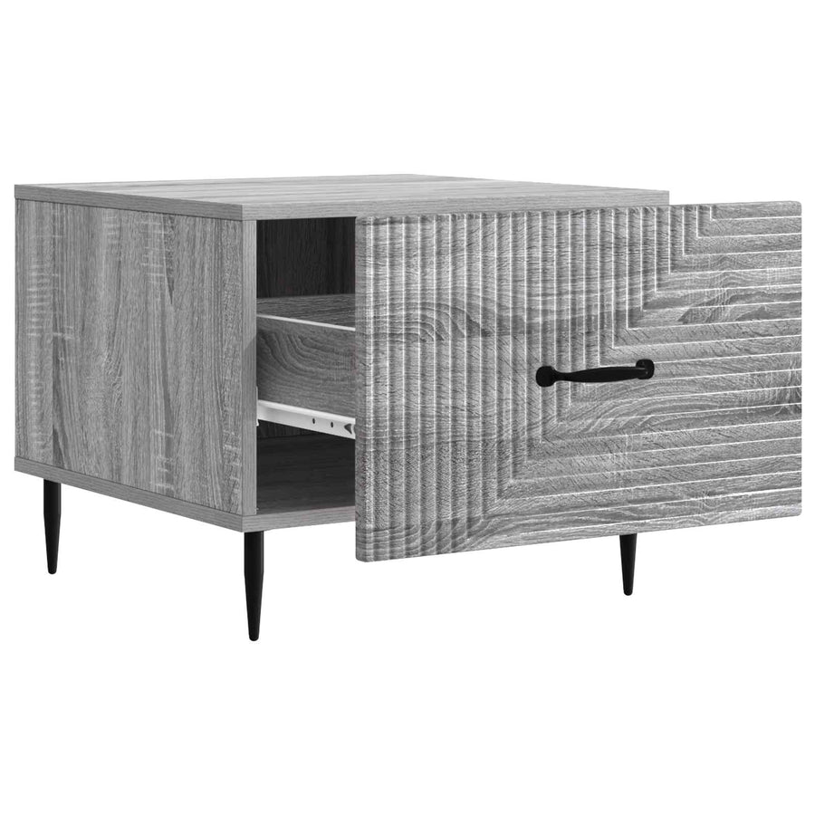 Salontafel met lade Grijs sonoma 49 x 50 x 40 cm Bewerkt hout