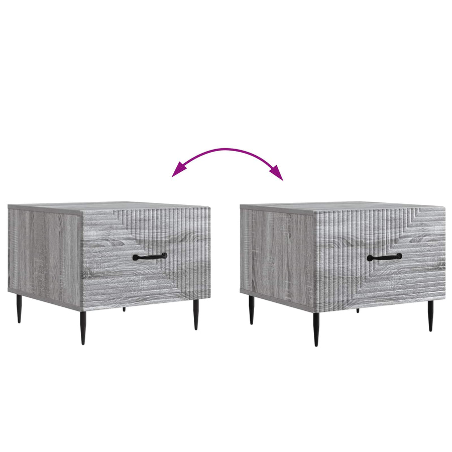 Salontafel met lade Grijs sonoma 49 x 50 x 40 cm Bewerkt hout