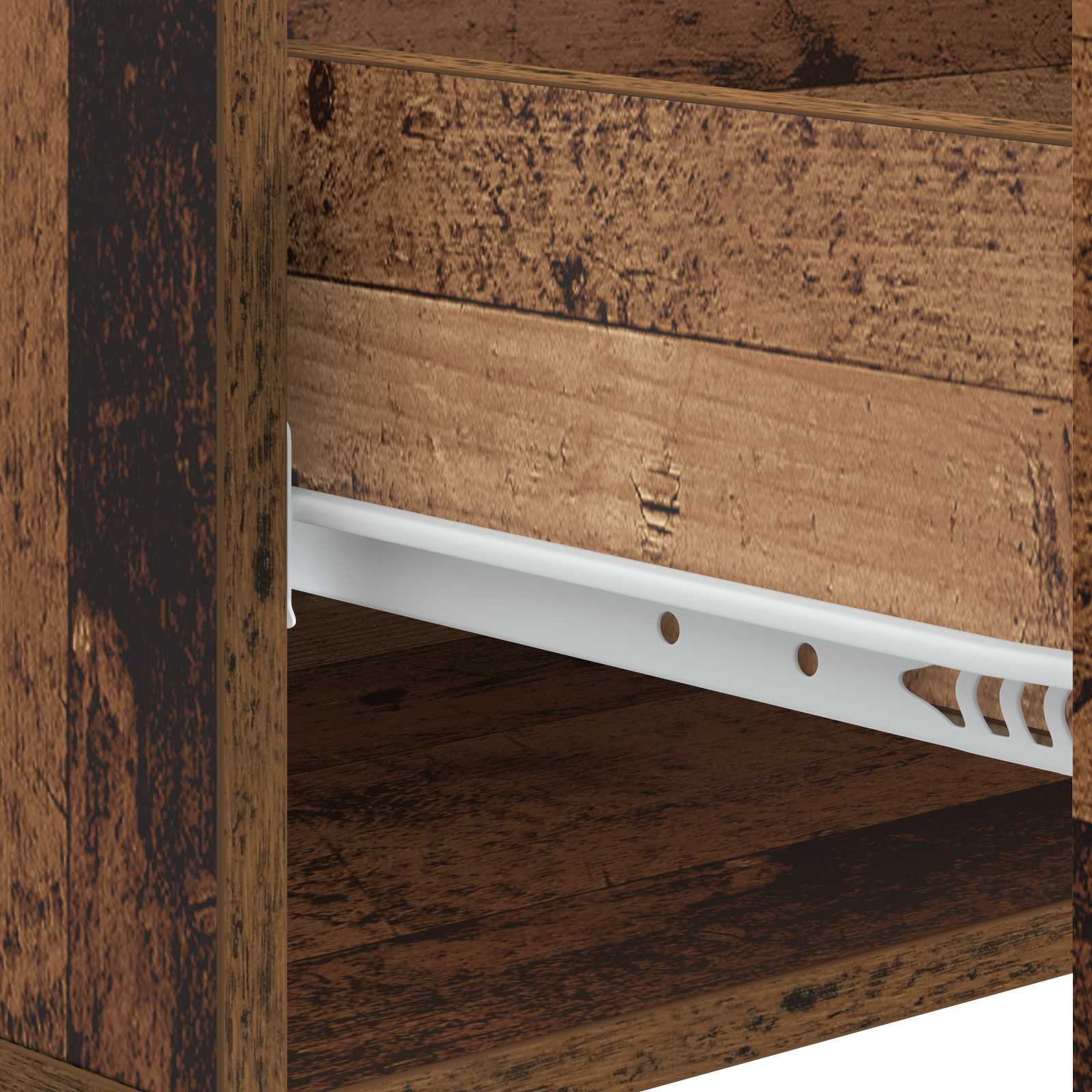 Salontafel met lade Oud hout 49 x 50 x 40 cm Bewerkt hout