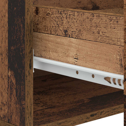 Salontafel met lade Oud hout 49 x 50 x 40 cm Bewerkt hout