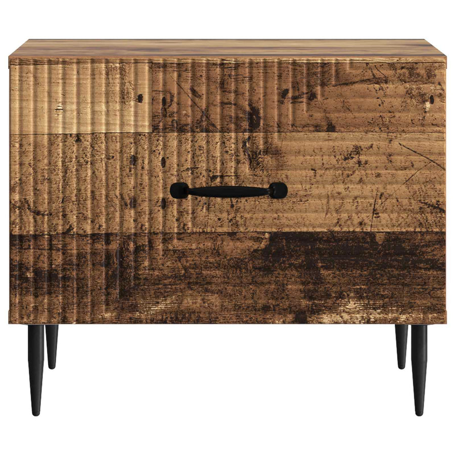 Salontafel met lade Oud hout 49 x 50 x 40 cm Bewerkt hout