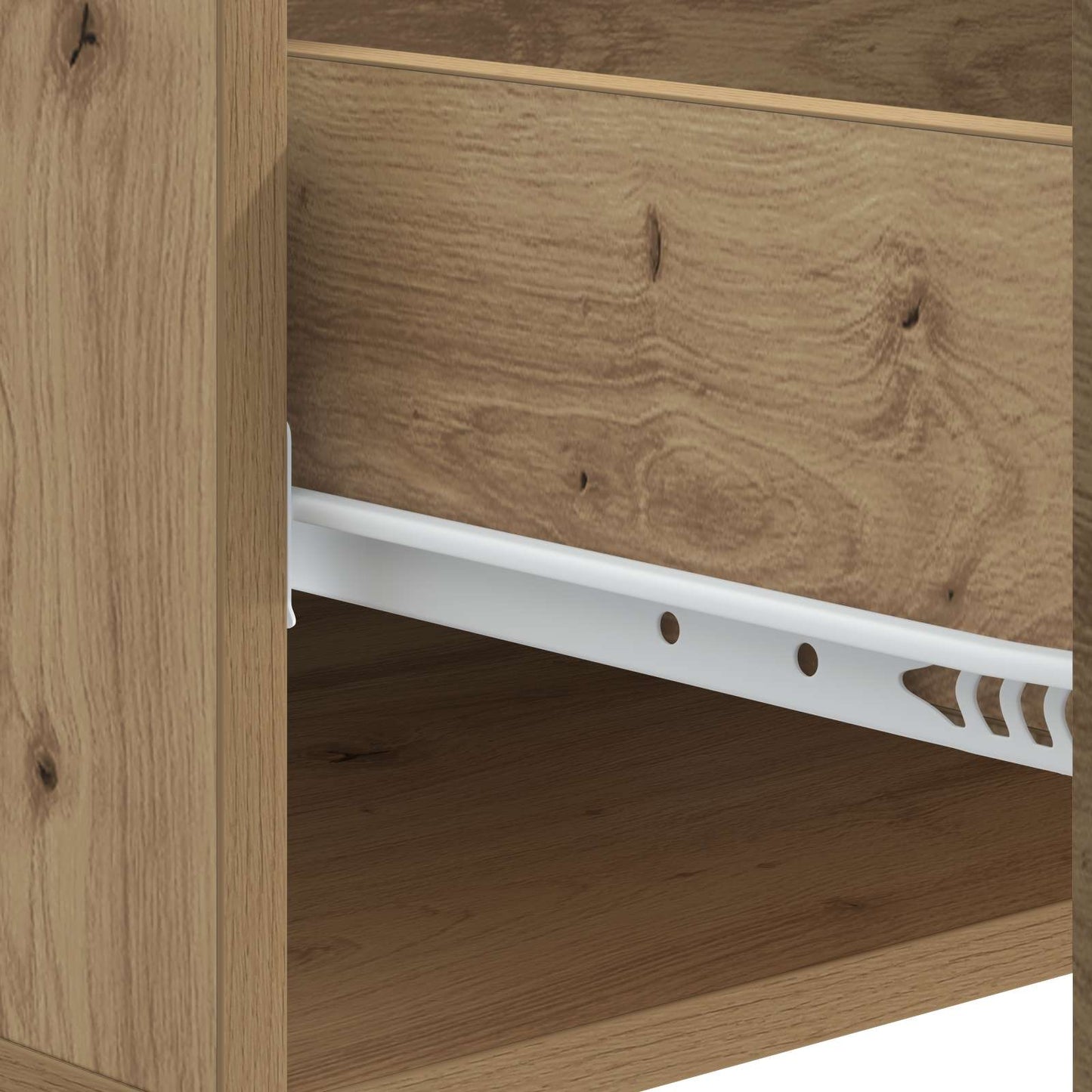Salontafel Artisanaal eiken 49 x 50 x 40 cm Bewerkt hout