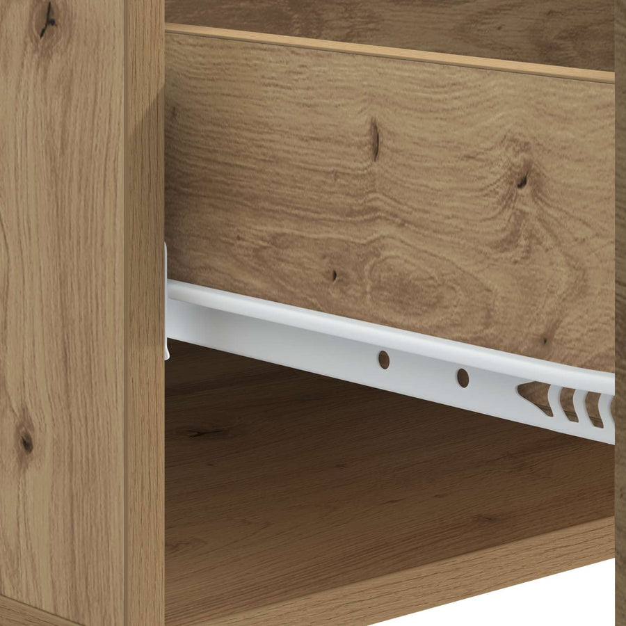 Salontafel Artisanaal eiken 49 x 50 x 40 cm Bewerkt hout