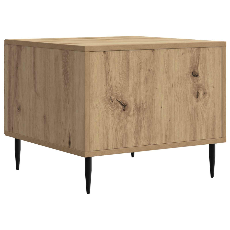 Salontafel Artisanaal eiken 49 x 50 x 40 cm Bewerkt hout