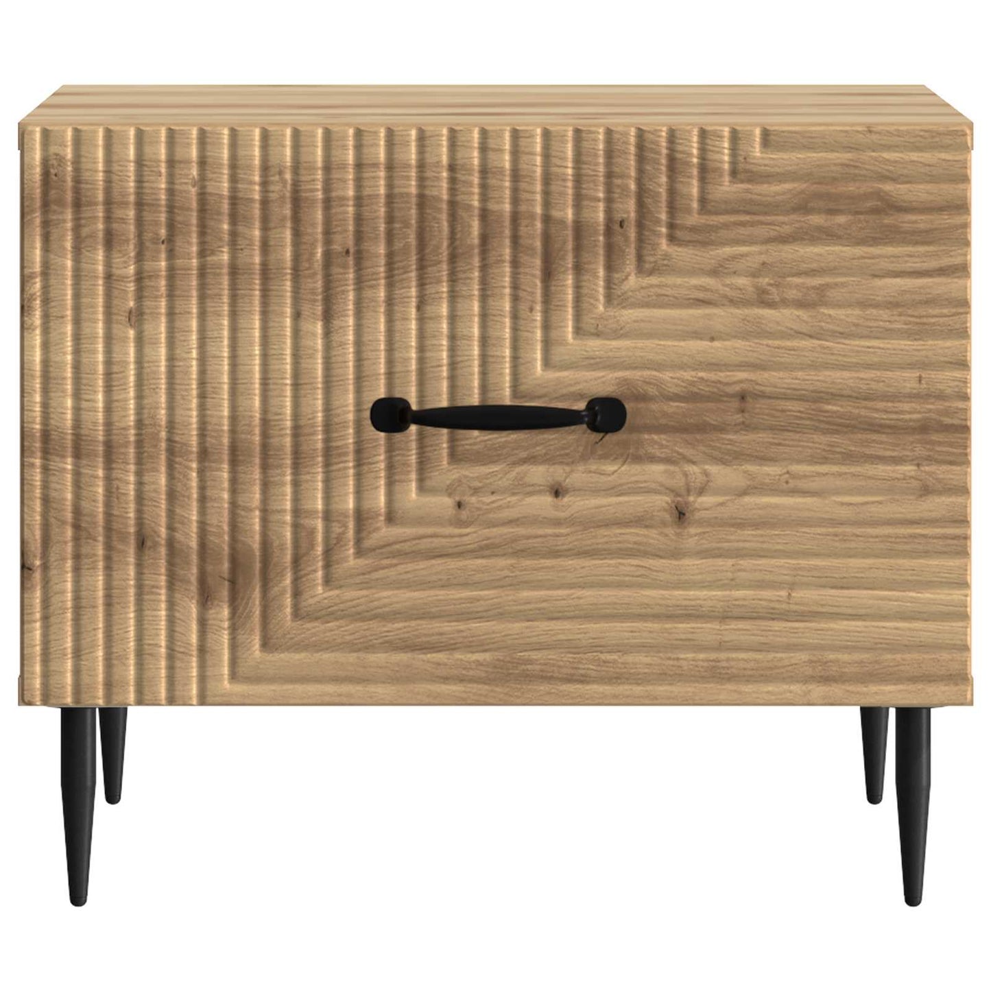 Salontafel Artisanaal eiken 49 x 50 x 40 cm Bewerkt hout