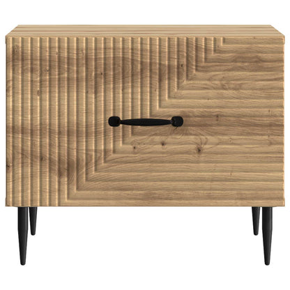 Salontafel Artisanaal eiken 49 x 50 x 40 cm Bewerkt hout