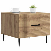 Salontafel Artisanaal eiken 49 x 50 x 40 cm Bewerkt hout
