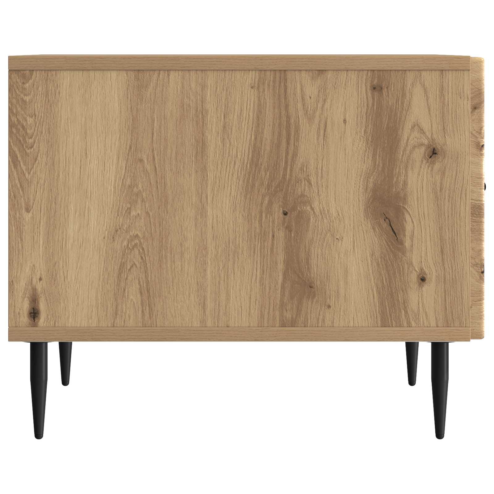 Salontafel Artisanaal eiken 49 x 50 x 40 cm Bewerkt hout