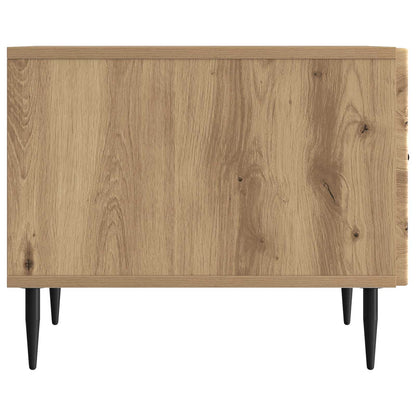 Salontafel Artisanaal eiken 49 x 50 x 40 cm Bewerkt hout