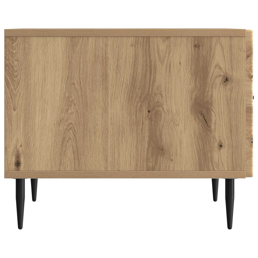 Salontafel Artisanaal eiken 49 x 50 x 40 cm Bewerkt hout