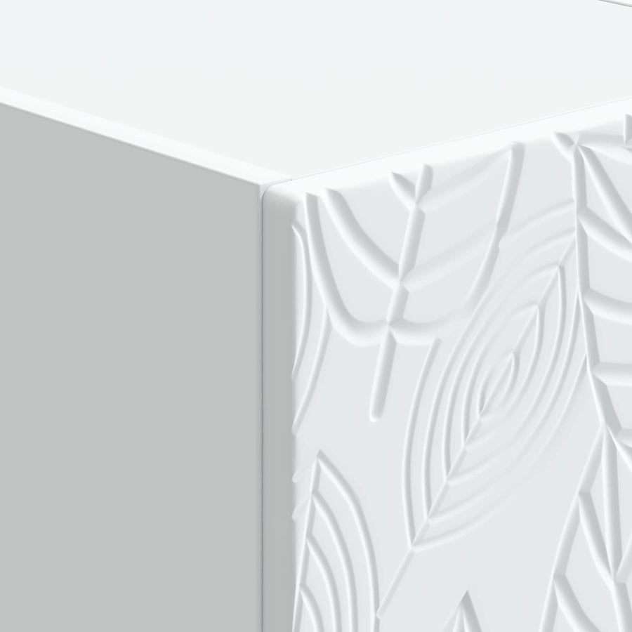 Nachtkastje Wit 43 x 34,5 x 48 cm Bewerkt hout