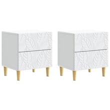 Nachtkastje 2 pcs Wit 43 x 34,5 x 48 cm Bewerkt hout