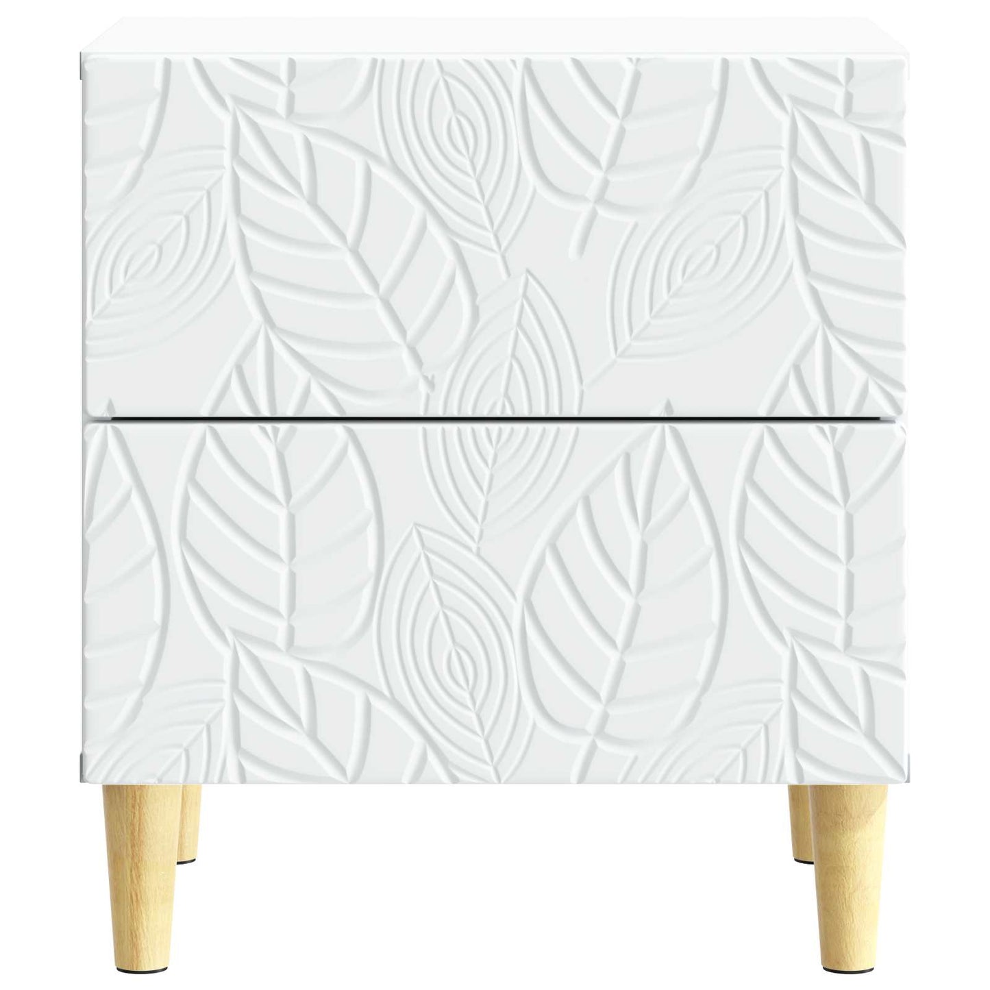 Nachtkastje 2 pcs Wit 43 x 34,5 x 48 cm Bewerkt hout