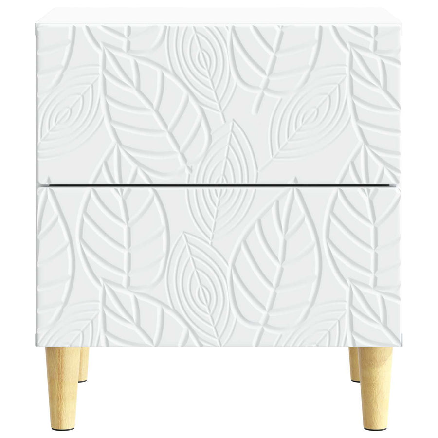 Nachtkastje 2 pcs Wit 43 x 34,5 x 48 cm Bewerkt hout