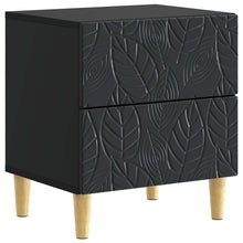 Nachtkastje 2 pcs Zwart 43 x 34,5 x 48 cm Bewerkt hout