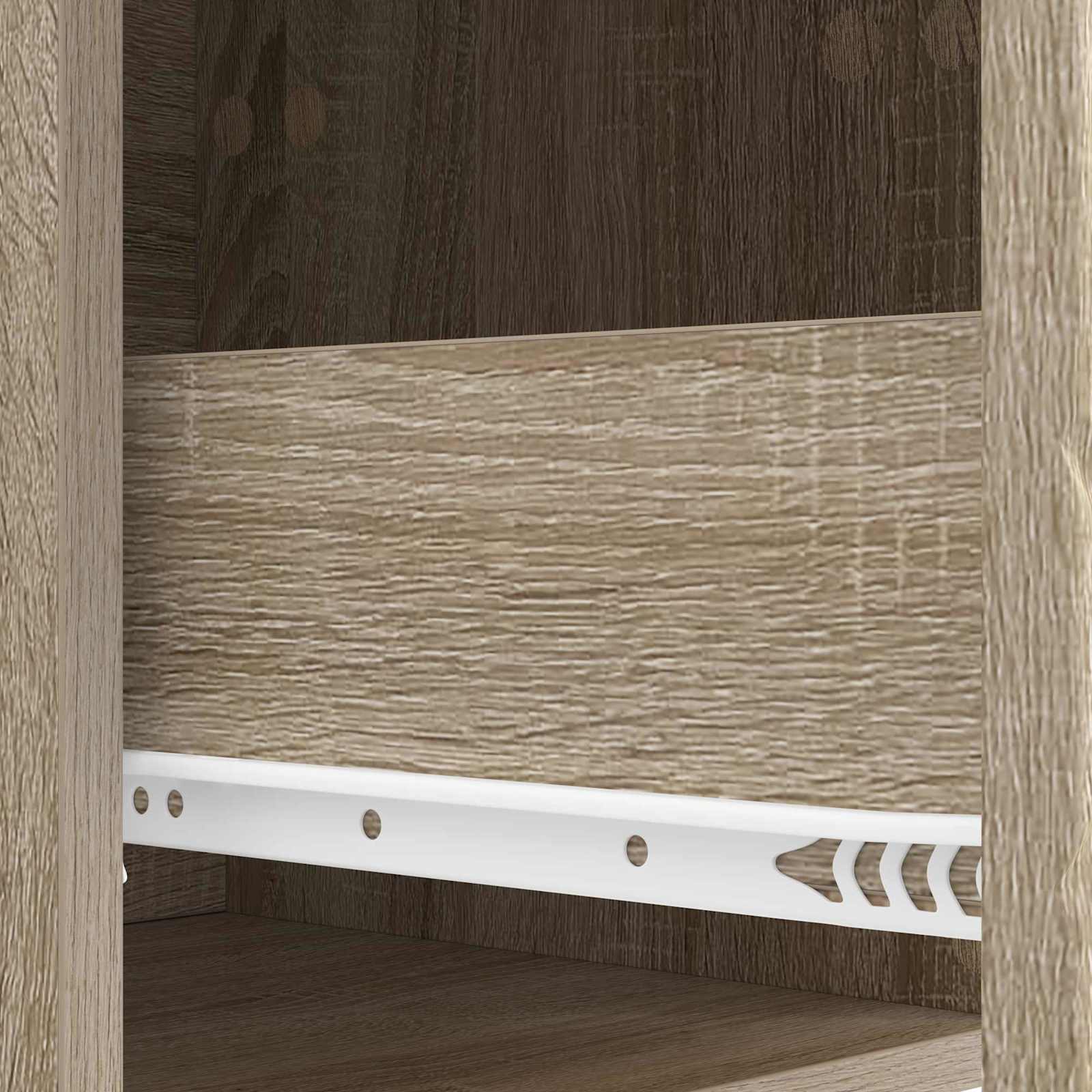 Nachtkastje 2 pcs Sonoma Eiken 43 x 34,5 x 48 cm Bewerkt hout